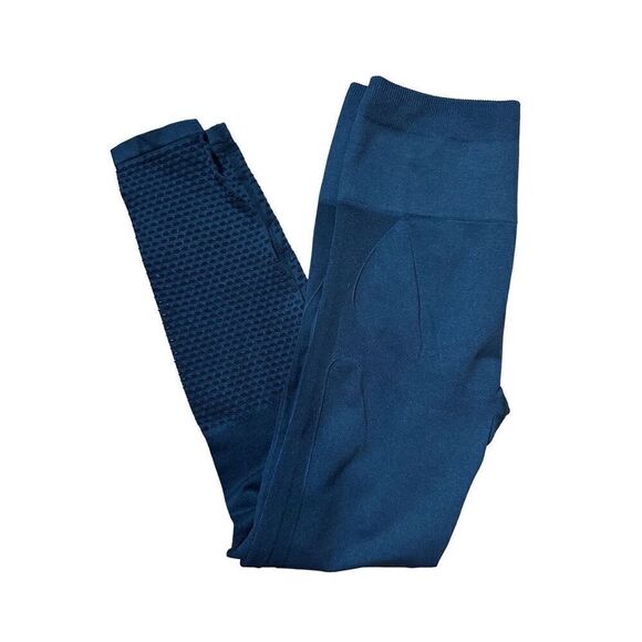 Fabletics Seamless High-Waisted Mesh Black Leggings XS Workout Yoga - Picture 1 of 8